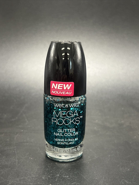 Wet N Wild Mega Rocks Glitter Nail Color, 493C Slap the Bass