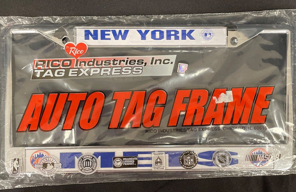 New York Mets MLB Chrome License Plate Frame For Car Truck SUV