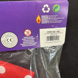 JUMBO CLOWN RED POLKA DOT 15" BOW TIE HALLOWEEN COSTUME DRESS ACCESSORY BB43RD