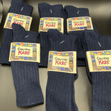 Country Kids Uniform Ribbed Socks Navy Fits 7-8 Pack of 6