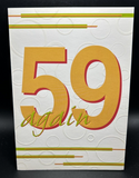 Happy 60th (59 again) Birthday Greeting Card w/Envelope