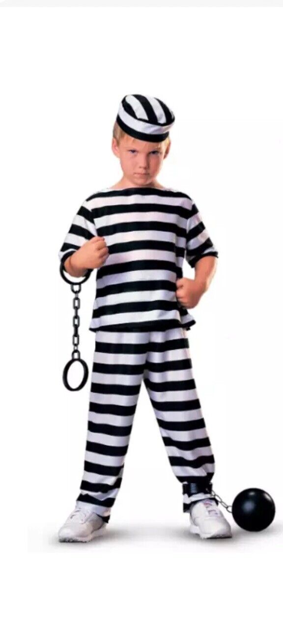 Jailbird Kid's Halloween Costume Size Medium 8-10