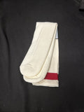 Hole-in-None White/Red Over the Calf Baseball Socks Sz 9-111