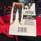 Mens XXL Marvel Venom Drawstring Jogger Style Sleep Pants Pajama Bottoms