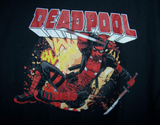 Deadpool Club Merc Loot Crate Deadpool Large Black Tshirt