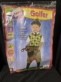 Future Golfer Child Boys Costume White Collared Shirt With Vest Size 4-6X