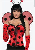 Forum Women's Lady Bug Corset Adult Costume One Size Fits Up 14/160