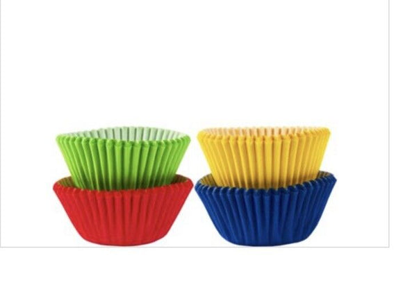 Mini Cupcake Cases 100/pkg - Rainbow 1.25”