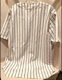 Alleson Athletic Black Pinstripe Baseball Jersey Size Large