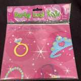 Sparkling Princess Pink Fancy Kids Birthday Party Favor Treat Sacks Loot Bags