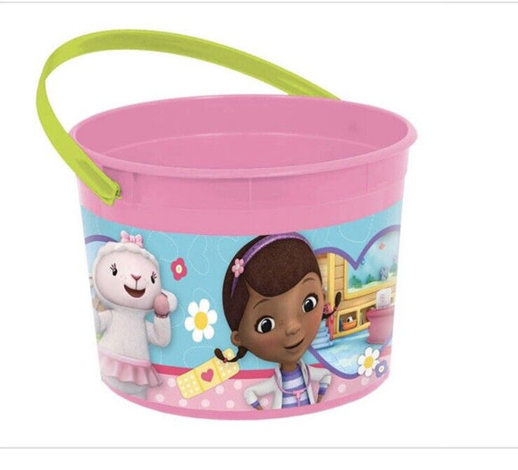 Doc McStuffins Plastic Favor Container (Each) - Party Supplies