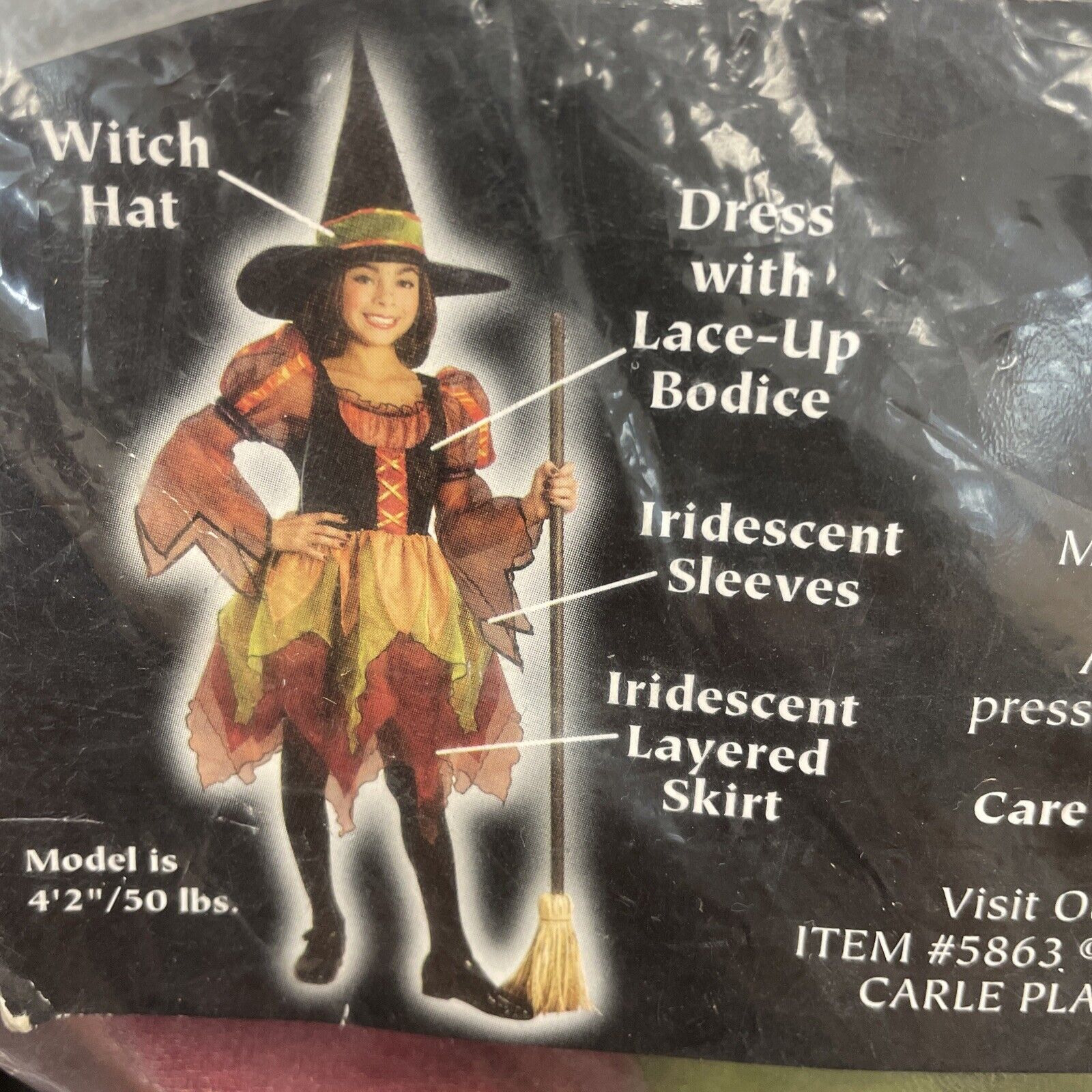 green emerald velvet dress Good Witch Fairy Costume Large (UK 16-18)