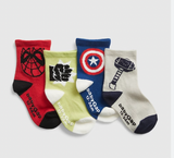 Baby GAP Marvel 4 Pack Crew Socks 2-3 Yrs