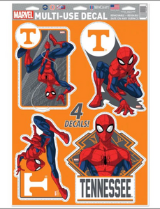 Tennessee Volunteer 4 PIECE MARVEL SPIDERMAN DECALS 11"X17" WALL GRAPHICS DISNEY