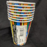 Graduation Stripes 9 Oz. Cups 8Ct