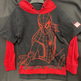 Marvel Miles Morales Double Sleeves Hoodie Kids Size 10