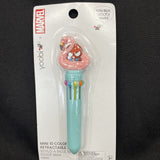 MARVEL yoobi Floaty Spiderman & Pink Flamingo Mini 10 Color Retractable Pen