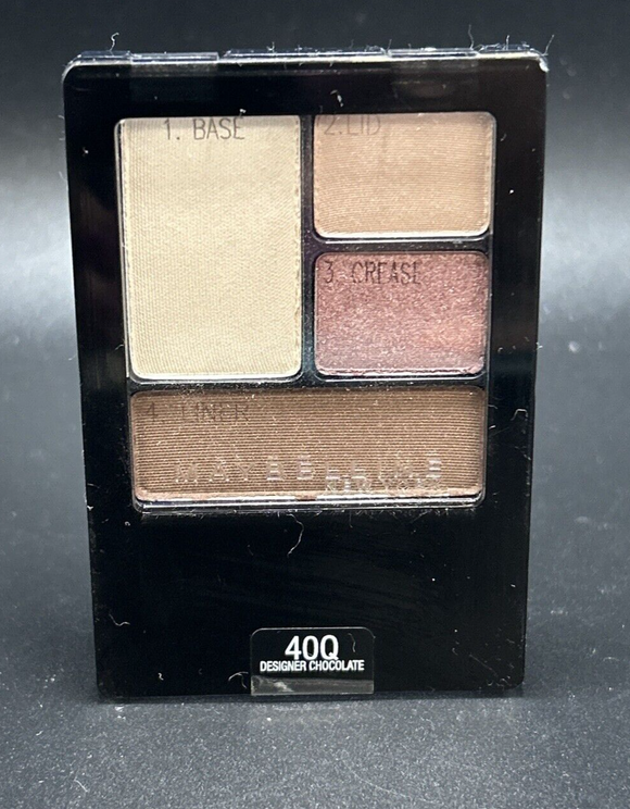 Maybelline Expert Wear Eyeshadow Quads, Designer Chocolates 40Q, 0.17 oz