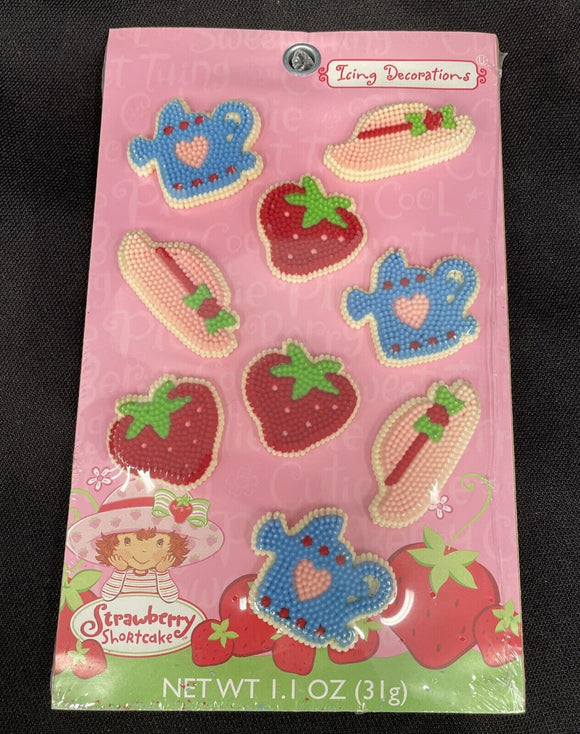 Wilton Strawberry Shortcake Cake Icing Decorations Candy Toppers