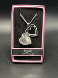 Heart Picture Locket With Love Necklace 16-18" Chain Angela