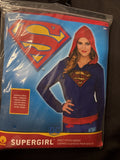 Superman Supergirl Cape Costume Hoodie Blue Medium/Large3