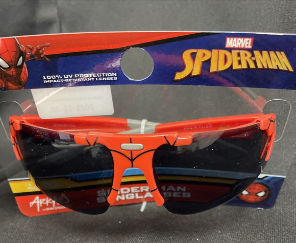 Spiderman Kids Frameless Red Web Sunglasses 100% UV Protection Marvel