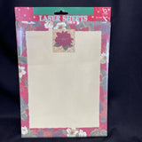 Pointsetta Imprinted Christmas Laser Sheets For Invitations 50 Ct