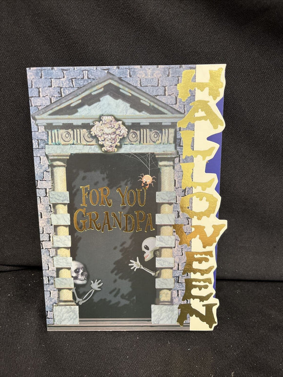 Happy Halloween Grandpa Greeting Card w/Envelope