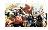 Red & Blue Marvel Alex Ross Wall Mural by RoomMates