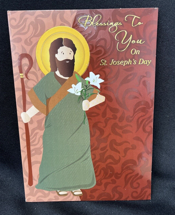 Happy St. Joseph's Day Greeting Card w/Envelope