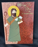 Happy St. Joseph's Day Greeting Card w/Envelope