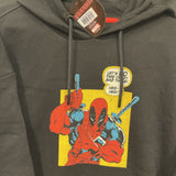 Men's Medium Marvel Deadpool Crazy Bad Things Black Hoodie