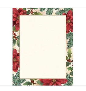 Snowy Botanical Imprintable Christmas Invitations 25ct