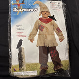 Scarecrow Patch Bird Crow Brown Oz Wizard Halloween Child Costume Size S 4-62