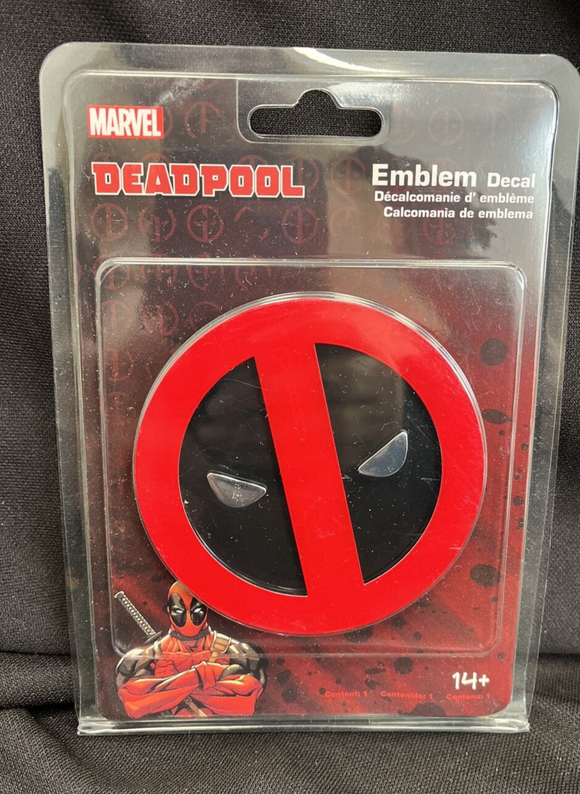 New Marvel Deadpool Emblem 3D Decal Sticker For Cars Truck Chroma