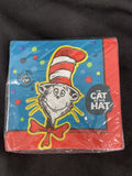 NEW IN PACKAGE CAT IN THE HAT 16 DESSERT NAPKINS PARTY SUPPLIES