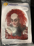 Brand New Clown Pattern Baldness Bald Cap Adult Wig Red  Adult1