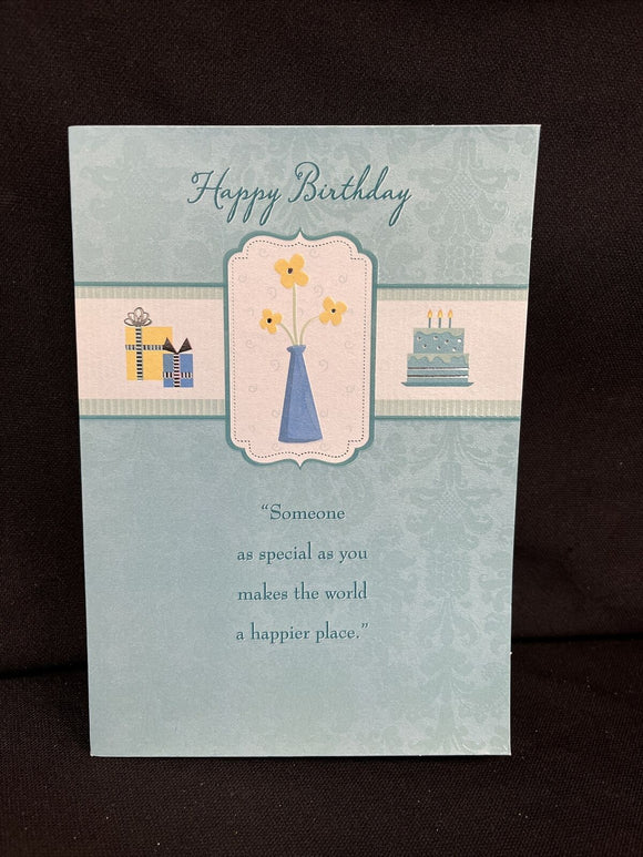 Happy Birthday Greeting Card w/Envelope