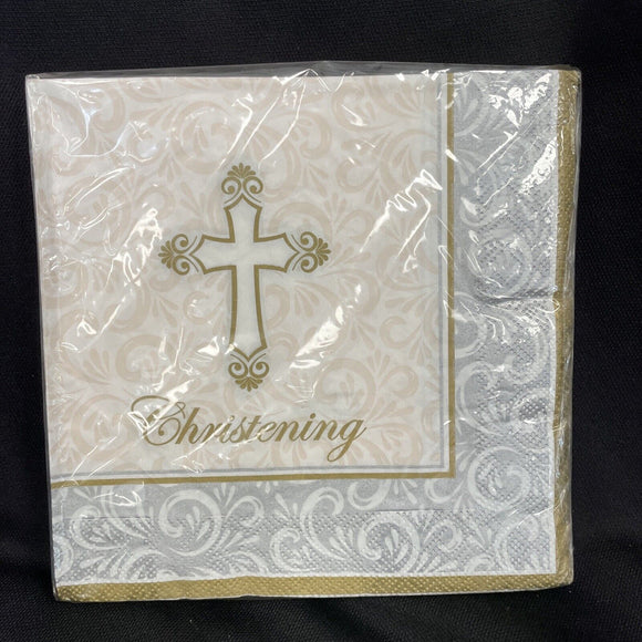 Communion Divinity Party Napkins 16pk 3ply - Communion Religious Party Supplies