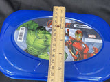 Marvel Hulk & Iron Man Large Plastic Pencil Case W/Tray