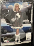 Eskimo Cutie Pie Child Girls Costume Velvet Christmas Fancy Dress Small 4-6