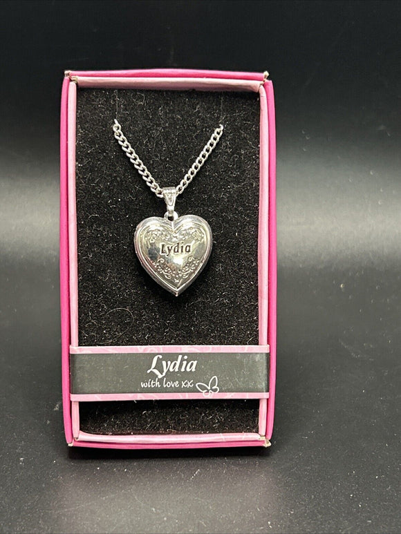 Heart Picture Locket With Love Necklace 16-18