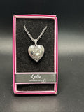 Heart Picture Locket With Love Necklace 16-18" Chain Lydia