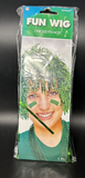 Amscan 399013.03 Team Spirit Fun Foil Wig, Festive Green