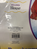 Halloween Red Renaissance Blouse Adult Costume Small 4-62