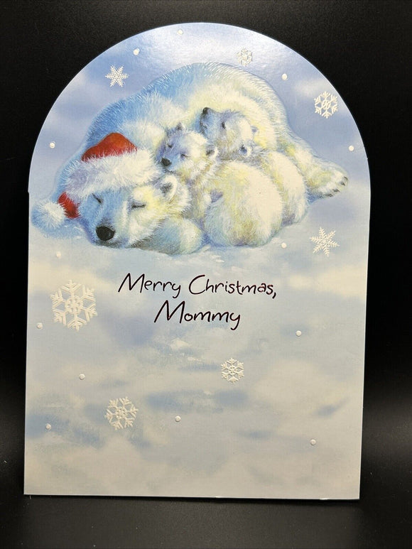 Merry Christmas Mommy Greeting Card w/Envelope