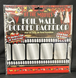 At The Movies Foil Wall Border Backdrop 20' x 18"