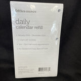 2024 High-quality Daily Desk Planner Calendar Refill 3-1/2" X 6" Loose-Leaf
