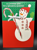 Merry Christmas Godchild Greeting Card w/Envelope