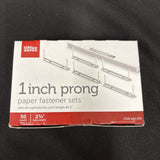 2" Capacity Prong Fastener Bases 2.75" Centers 50 Pack Metal File Fasteners0